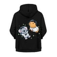 thumbnail image 2 of Chririnla Astronauts Capybara Koalas Kids Zip Up Hoodie with Pockets Long Sleeve Soft Comfy Casual Outerwear for School Travel Size 14-16, 2 of 7