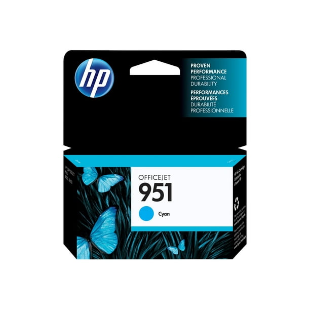 HP 951 - 8,5 ml - cyan - original - Cartouche d'Encre - pour Officejet Pro 251dw, 276dw, 8100, 8600, 8600 N911a, 8610, 8615, 8616, 8620, 8625, 8630