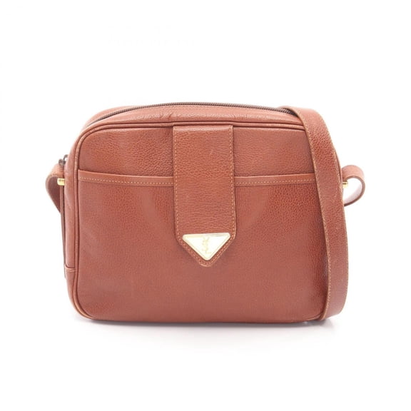 Pre-Owned Yves Saint Laurent Saint Laurent Paris shoulder bag/handbag, leather, women's, brown.