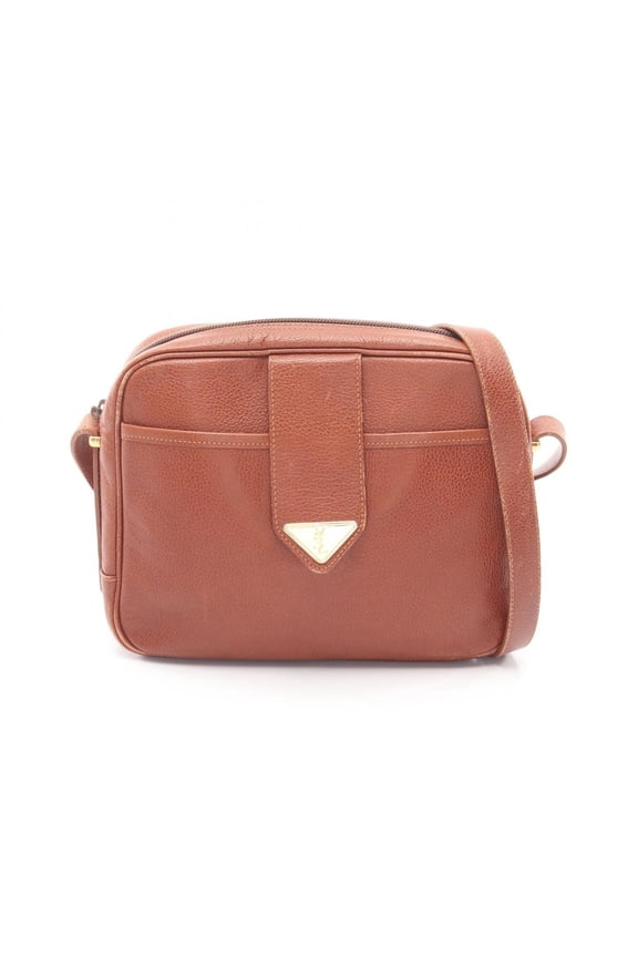 Pre-Owned Yves Saint Laurent Saint Laurent Paris shoulder bag/handbag, leather, women's, brown.