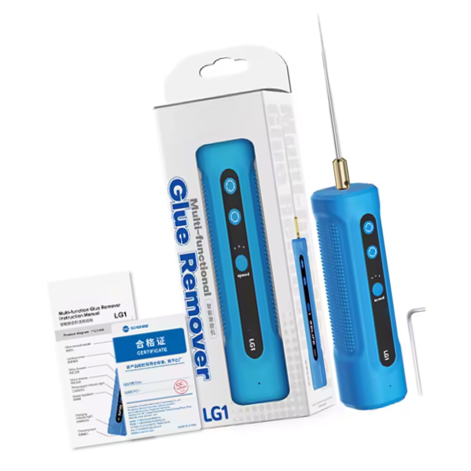 3 Speed Adjustable Manual Glues Removers Tool For Repair Reversible Motor Ergonomic Design