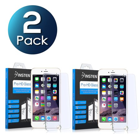 Solid Color Plum 2 Glass Insten (2-pack) Tempered Glass Screen Protector For Apple iPhone 8 Plus / iPhone 7 Plus 5.5 inch (9H Hardness & Anti-Scratch) ()