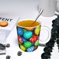 thumbnail image 5 of Yiaed Colorful Easter Eggs1 Print Ceramics Coffee,Large Handle Design,Extra Large Tea and Coffee Cup for Office and Home Mugs, 5 of 6