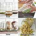 VIVEFOX 8 Pack Sprouting Lids Stainless Steel, Mesh Jar Sprouting