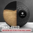 thumbnail image 6 of Yes4All 20lbs Slam Ball - Durable PVC Sand-Filled Medicine Ball, Available in 10-40lbs, Perfect for Core Strength & Full-Body Workouts - Tread Black, 6 of 7