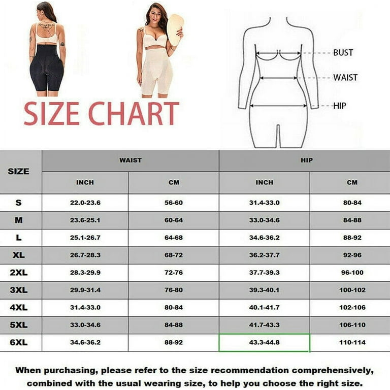 Lilvigor Women Shapewear Seamless Butt Lifter Body Shaper Panties High  Waist Hip Padded Enhancer Booty Lifter Tummy Control Crossdresser Shorts  Plus Size Black 