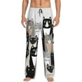 thumbnail image 2 of Lsque Colors Cats Print Men's Pajama Pants, Lounge Pant - Comfortable Home Wear,Elastic Waistband, Stylish Design-Large, 2 of 9