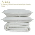 thumbnail image 4 of Superior Bella 100% Silk Pick Stitch Quilt and Sham Set, Queen, Off-White, 4 of 10