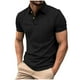 thumbnail image 1 of Mens Casual Manga Corta Botón Abajo Camisas, Nuevo Estilo Sólido Color Ventilar, Suelto Solapa Bolsillo Superior, 1 of 6
