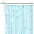 thumbnail image 4 of Raina Printed Metallic Shower Curtain 72x72"/Aqua, 4 of 9