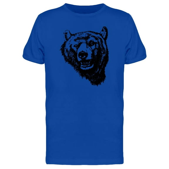 Evil Grizzly Bear Ink Style Tee Men's -Image by Shutterstock
