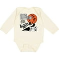 thumbnail image 3 of Inktastic Little Brother and Biggest Fan Basketball Player Boys Long Sleeve Baby Bodysuit, 3 of 5