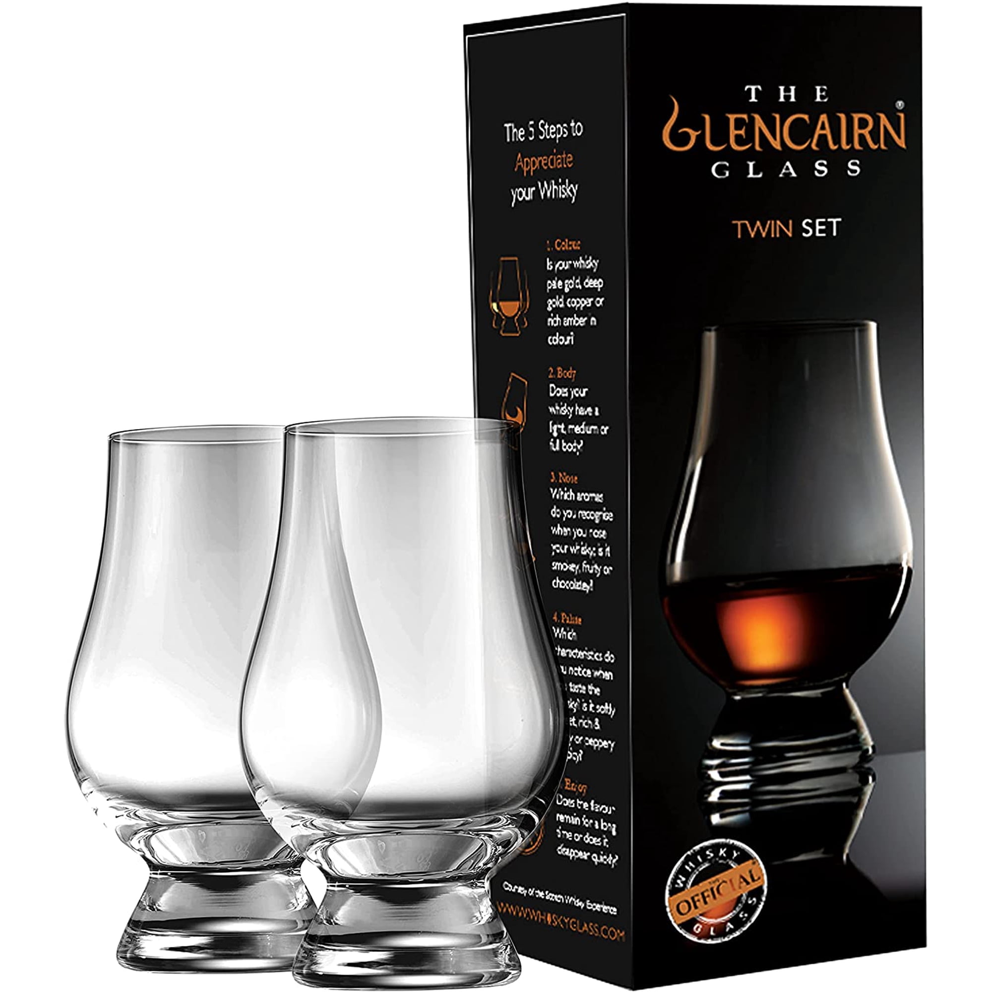 Glencairn Official Crystal Whiskey Glasses (Set of 2)