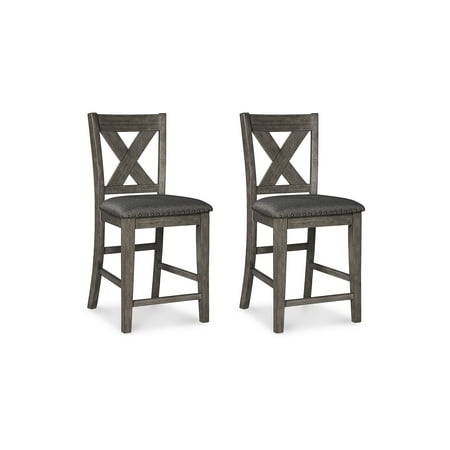 Signature Design by Ashley Caitbrook Rustic 24.63 Counter Height Upholstered Barstool