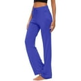 thumbnail image 1 of Pantalones microacampanados de fitness para mujer: pantalones de yoga deportivos y holgados, tallas M-XXXXL con detalles de cadera/circunferencia del muslo/longitud; para todas las estaciones., 1 of 3