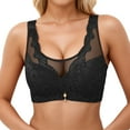 thumbnail image 2 of Lixiuxyad Plus Size Bra Supportive Lift Lace Wireless Comfort Full Coverage Underwire,Bras for Women Black 42, 2 of 6