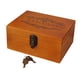 thumbnail image 2 of Caja de madera para recuerdos, caja para baratijas, con cerradura, multiusos, diseño antiguo con llaves 25x195x117cm, 2 of 9