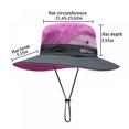 thumbnail image 2 of Chapeau de Protection anti-UV pour Femmes Chapeau de Soleil à Large Bord pour la Pêche Randonnée, 2 of 7