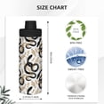thumbnail image 3 of Daiia Snake Printed 18 OZ Sports Insulated Kettle Drinking Cup Water Bottle Stainless Steel Kettle Portable Cup For Gym, 3 of 7