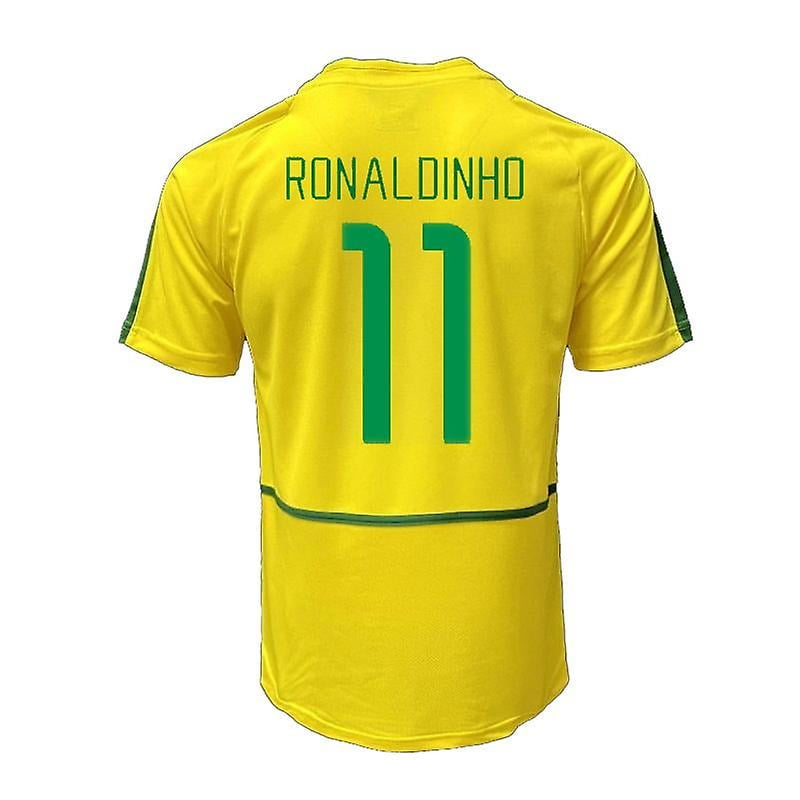 2022 World Cup Brasil Jersey Ronaldo Ronaldinho Retro Soccer Jersey Home Walmart