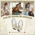 thumbnail image 7 of Balery Golden Lotus Pattern Women's Fuzzy Memory Foam Slippers Fluffy Winter House Shoes Indoor and Outdoor-35/36, 7 of 7