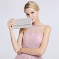thumbnail image 2 of Bolsa de noche lovyoCoCo para mujer brillante plateado L, 2 of 5