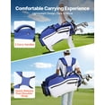 thumbnail image 3 of VEVOR Golf Cart Bag, 7 Way Top Divider Organizer, Club Stand Bag with Full-length Divider, Handles, Dual Support Legs, Storage Pockets, Dual Shoulder Straps, Rain Hood, Lightweight for Men and Women, 3 of 9