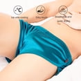 thumbnail image 3 of TNOBHG Men Shorts Briefs Men's Mid-rise Loose Breathable Panties Solid Color Silky Casual Youth Sleeping Shorts Homewear Men Sports Underwear, 3 of 8