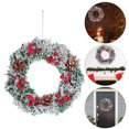 thumbnail image 4 of 1 pieza de adorno de guirnalda de Navidad Emulational Garland Door Shop Window, 4 of 7