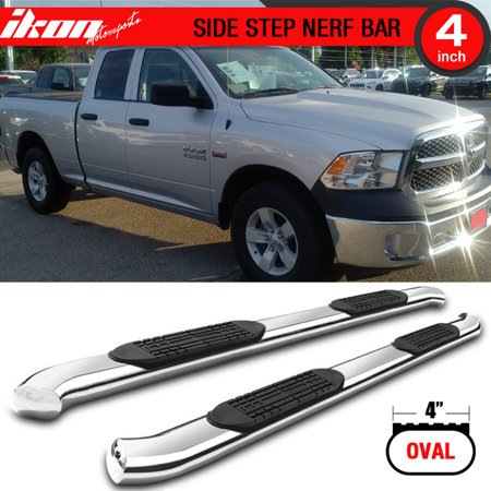 Fits 09 17 Ram 1500 Quad Cab 4 Inch Stainless Steel Side Steps Fits 09 17 Ram 1500 Quad Cab 4 Inch Stainless Steel Side Steps Running Boards