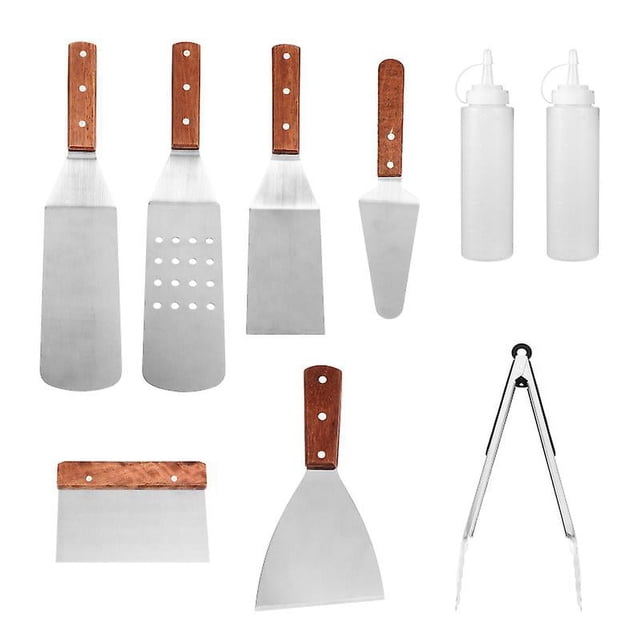 Juego de herramientas para barbacoa de 9 piezas