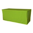 thumbnail image 1 of LA Linen TCpop-fit-96x48x30-LimeP84 4.3 lbs Polyester Poplin Fitted Tablecloth, Lime, 1 of 1