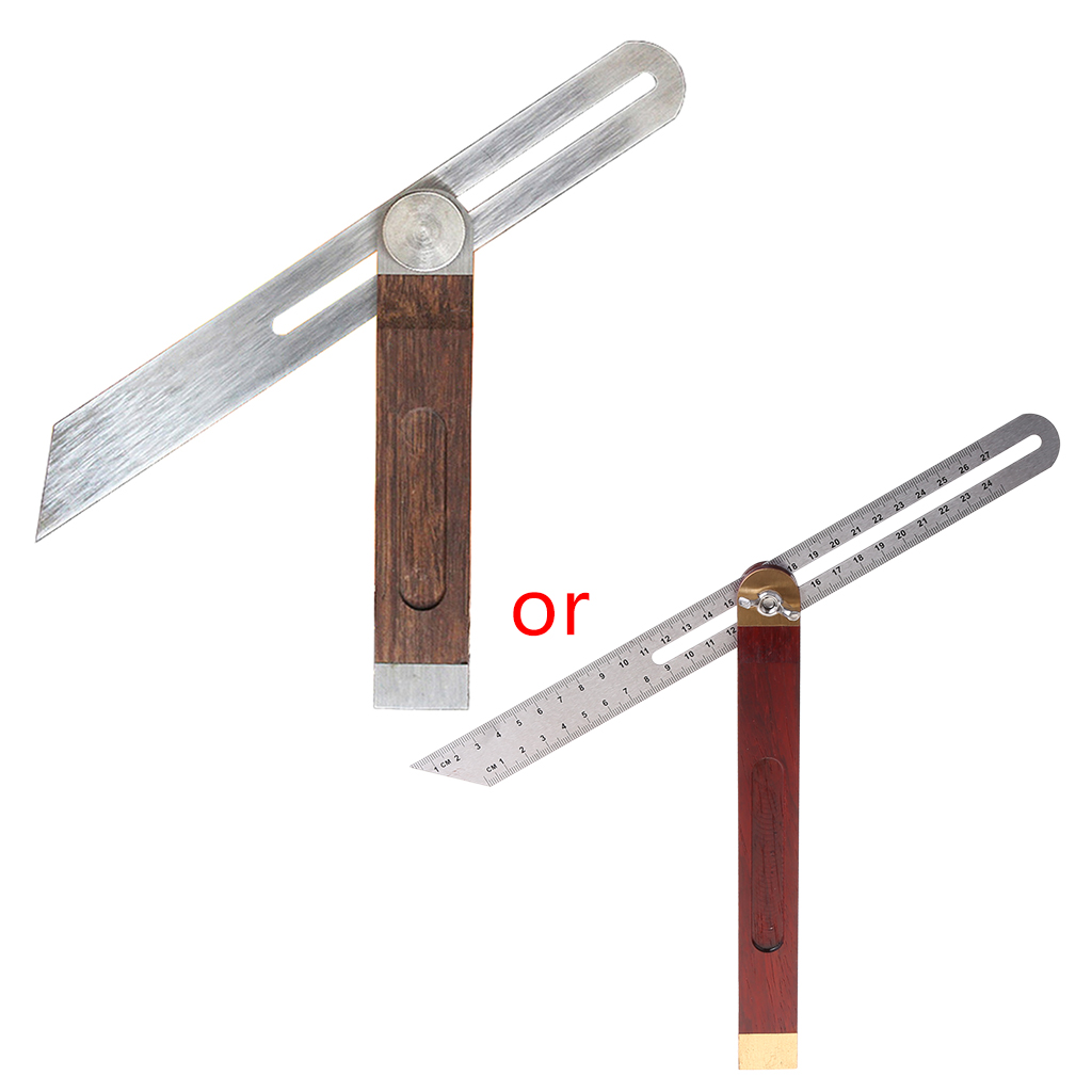 ZENTREE Wooden Marking Gauge Protractor Angle Rulers Gauges Tri Square