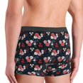 thumbnail image 4 of Men's Boxer Briefs, Blue Pink Red Rose Flowers Soft Comfy Mens Underwear Boxer Briefs Breathable With Widen Waist, 4 of 7