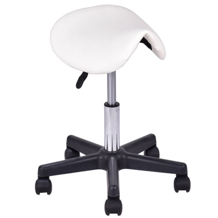 Goplus Adjustable Facial Spa Saddle Tattoo Salon Stool Hydraulic Rolling Massage Chair