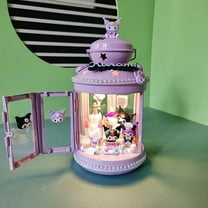 New Sanrio Kuromi Night Light Figure Doll Girls Toys Projector Kawaii Eye Protection Bedroom Decoration Gifts