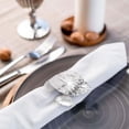 thumbnail image 6 of 12PCS Silver Napkin Rings Leaf Napkin Holder Adornmen Alloy, 6 of 14