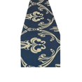 thumbnail image 4 of MKHERT Blue gold pattern Table Runner for Kitchen Wedding Party Home Decor 14x72 inch, 4 of 4