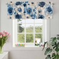 thumbnail image 3 of Valances for Windows Rod Pocket Short Curtain for Bathroom Living Room Bedroom 1 Panel 54x18in, 3 of 9