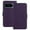 Purple, variant on Wallet Case for Google Pixel 9a Phone Case with Card Holder, Magnetic PU Leather Stand Flip Folio Phone Cover for Women Men Girls Boys, Credit Card Slot Purse & Protective TPU Bumper, Silver