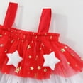 thumbnail image 6 of CAUYDY 2T 3T 4T Toddler Baby Girls' Independence Day Patriotic Dresses 5T 6T 7T Short Sleeve American Flag Star Stripe Print A Line Sundress (Sizes 7-8 Years,Red), 6 of 9