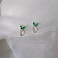 thumbnail image 7 of Wentin Earrings Clearance! Crystal Carrot Earrings Cute Bunny Ear Studs Easter Vibe Earrings Gift Earrings For Women Gift, 7 of 7