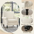 thumbnail image 4 of TEWLOSS Oversized Accent Chair for Living Room, Chenille Fabric Upholstered Arm Chair, Beige, 4 of 8