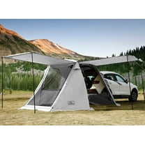KAMPKEEPER SUV Car Tent, Tailgate Shade Awning Tent for Camping, Vehicle Camping Tents Outdoor Travel (Gray)