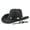 Z5-Black, variant on Cowboy Hat Wide Brim Shapeable Western Fedora with Belt Buckle Beach Vacation