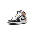 thumbnail image 4 of Jordan PRE SCHOOL Jordan 1 Mid PS "White Rust Pink Black" DQ8424 100 from Stadium Goods, 4 of 8