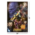 thumbnail image 3 of Avengers: Infinity War - Framed Movie Poster (Thor Iron Man Dr. Strange Star-Lord Spider-Man Captain America Rocket Thanos) (Size: 25" X 37") (Antique Copper / Gold Aluminum Frame), 3 of 6