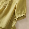 thumbnail image 6 of Summer Tops for Women Turtle Tees Long Sleeve Spandex Top Solid Color Tops for Women Short Sleeve Athletic Short Shirt Compression T Shirt Layering Tee Long Tee Stretch Shirts Yellow L, 6 of 6
