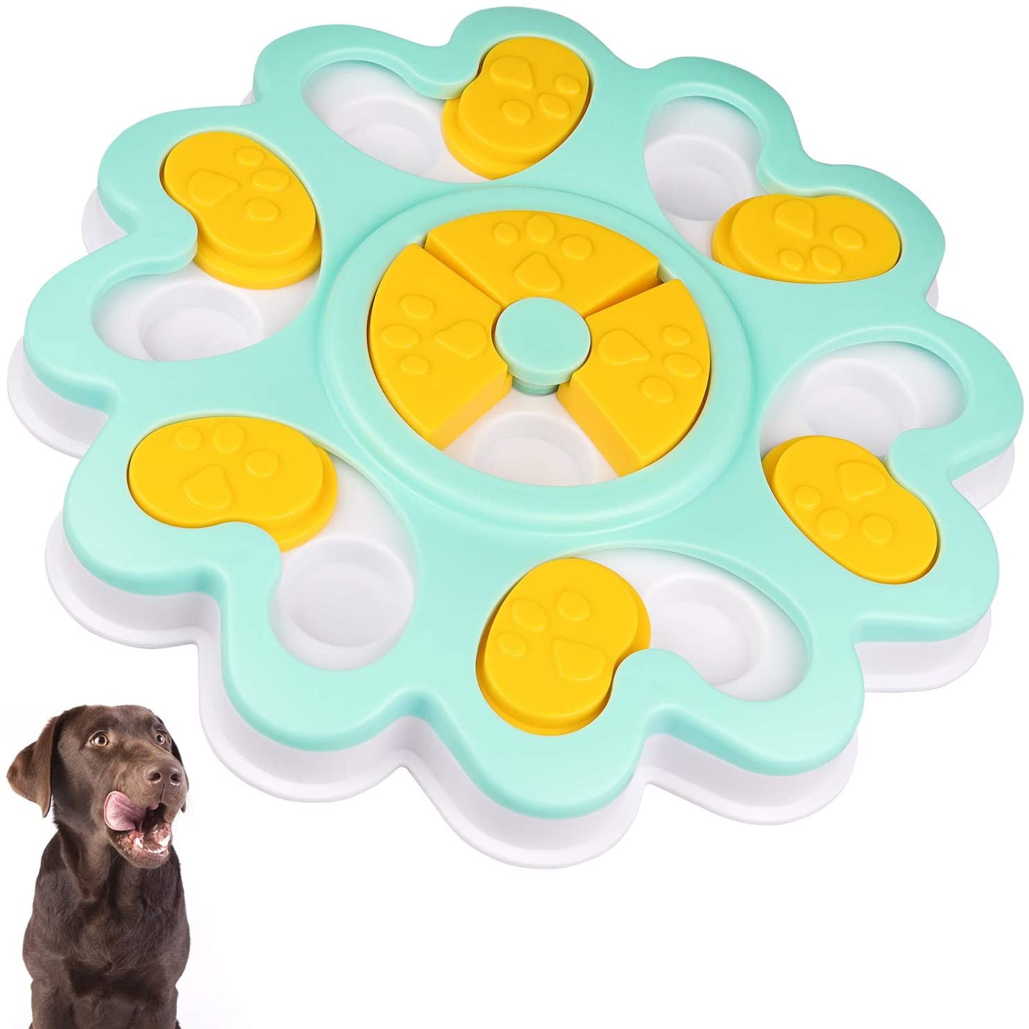 Iguohao 2021 Upgraded Dog Puzzle Toys For Puppy Treat Training Interactive Dog Toys For Pet Cat Dog Slow Feeder Food Dispenser Dog Treat Puzzle
