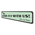 thumbnail image 4 of Airplane Novelty Sign, Metal Wall Decor - 4x18 inches, 4 of 4